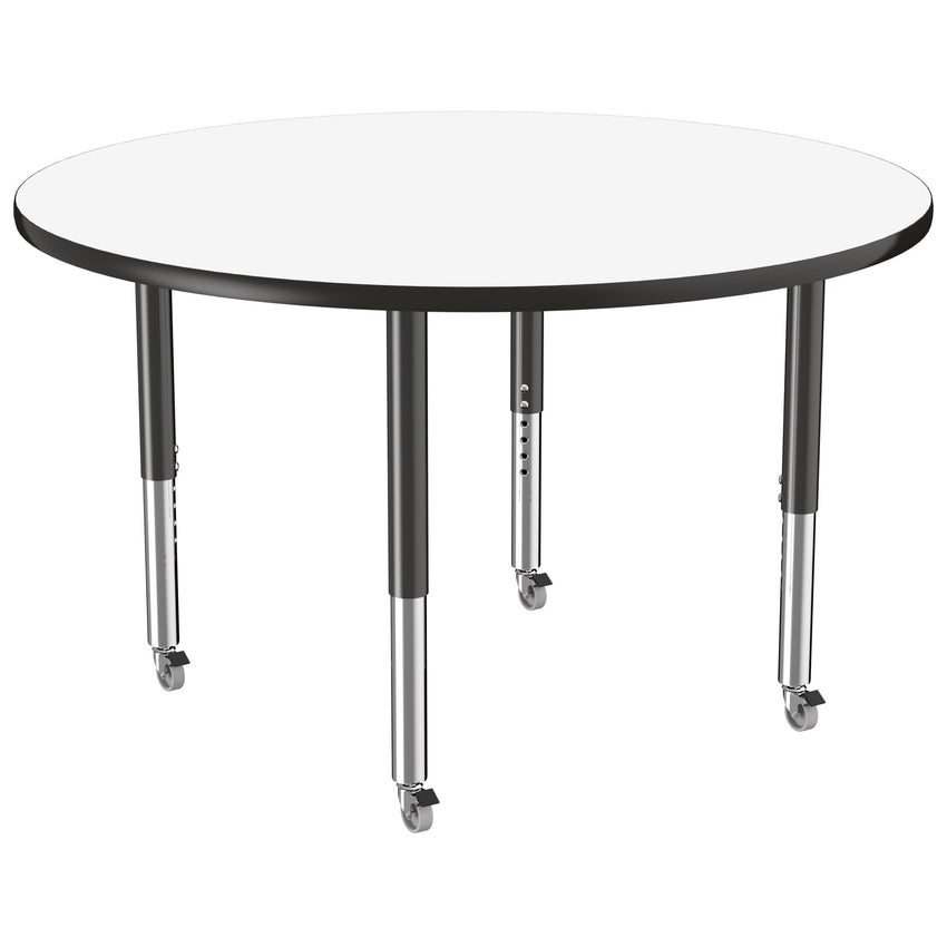 FDP 48" Round Collaborative Dry - Erase Activity Table with Adjustable Super Legs (FDP - 10199 - XX) - SchoolOutlet