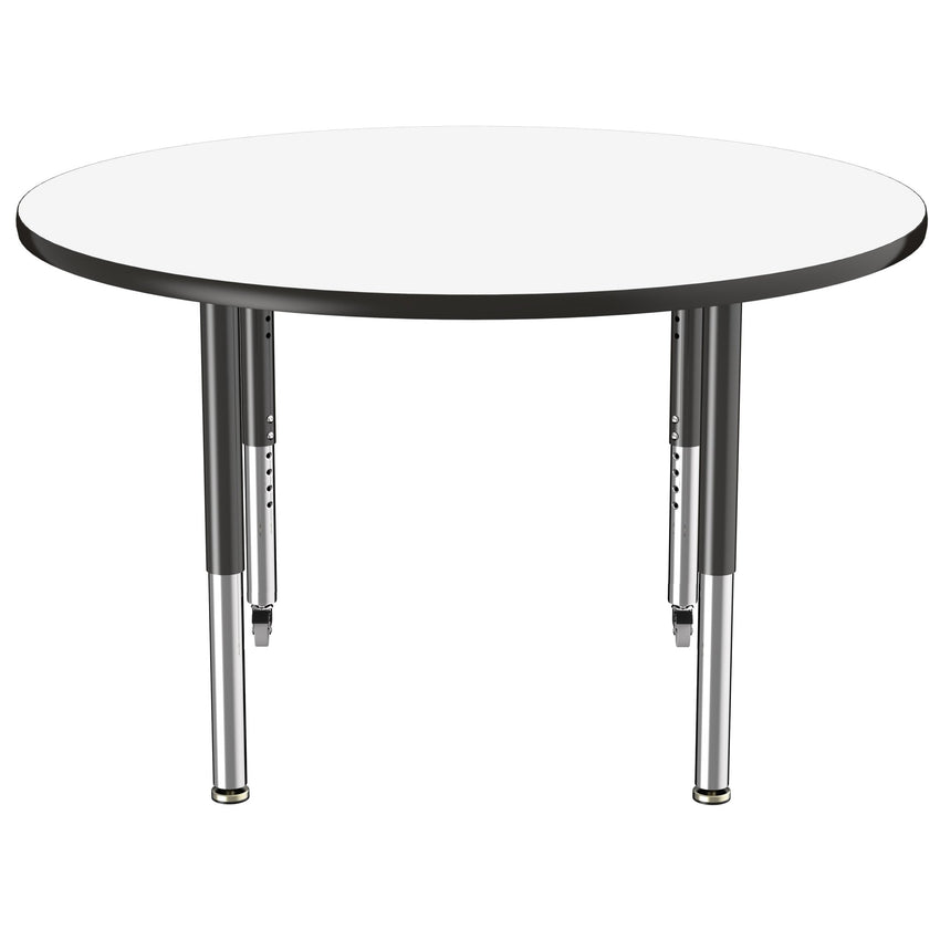 FDP 48" Round Collaborative Dry - Erase Activity Table with Adjustable Super Legs (FDP - 10199 - XX) - SchoolOutlet