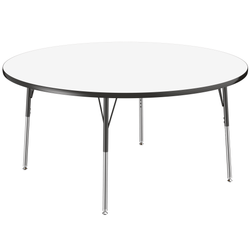 FDP 60" Round Dry-Erase Activity Table with Adjustable Standard Swivel Glide Legs (FDP-10200-XX)