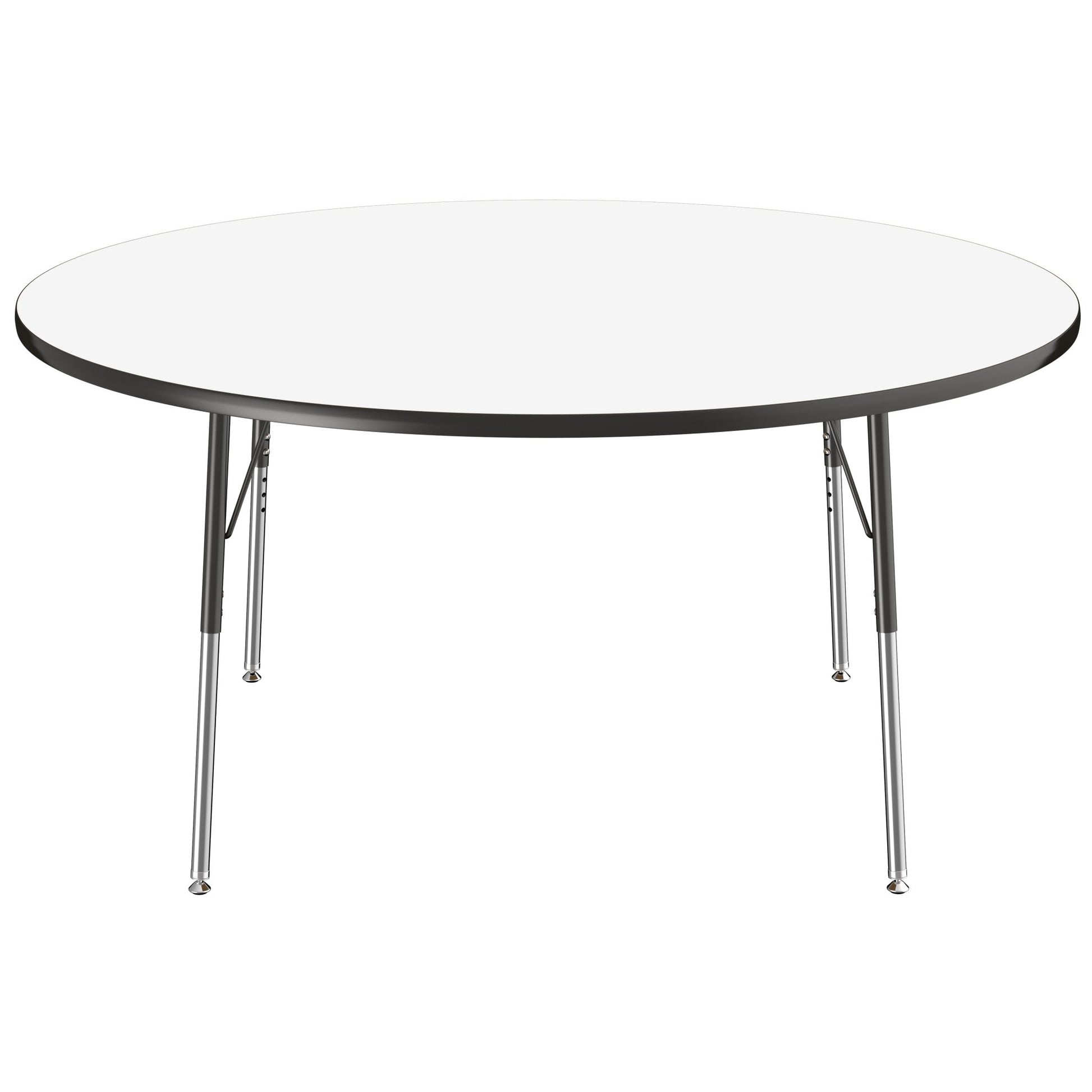 FDP 60" Round Dry - Erase Activity Table with Adjustable Standard Swivel Glide Legs (FDP - 10200 - XX) - SchoolOutlet