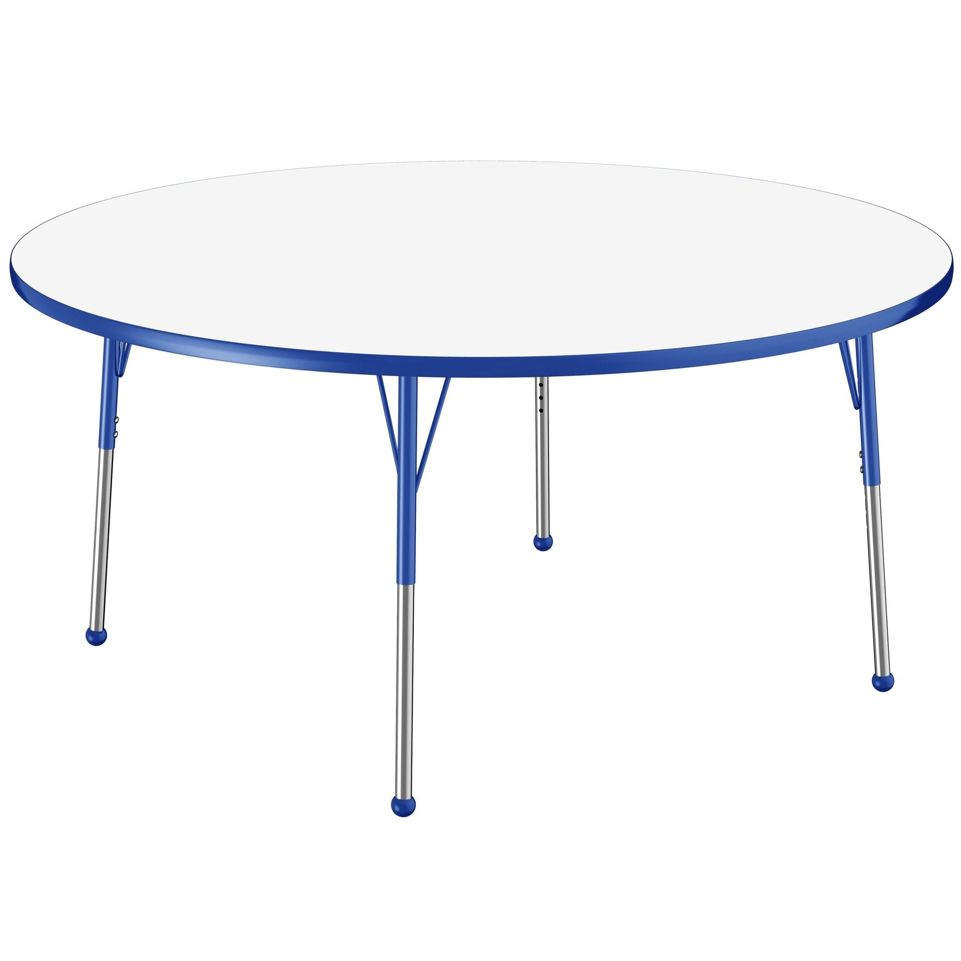 FDP 60" Round Dry - Erase Activity Table with Adjustable Standard Ball Glide Legs (FDP - 10201 - XX) - SchoolOutlet