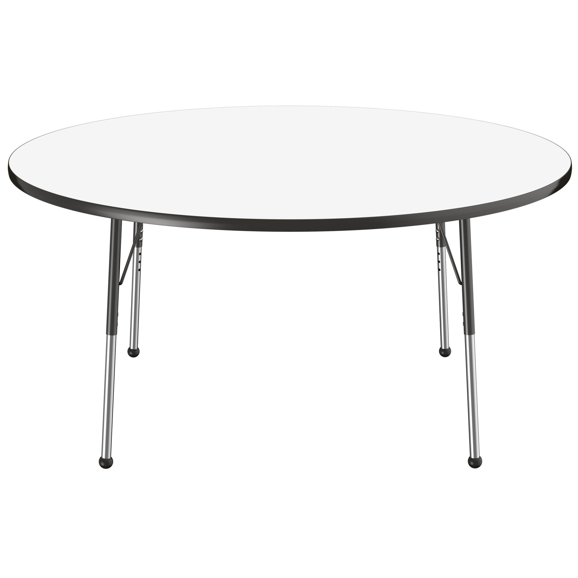 FDP 60" Round Dry - Erase Activity Table with Adjustable Standard Ball Glide Legs (FDP - 10201 - XX) - SchoolOutlet