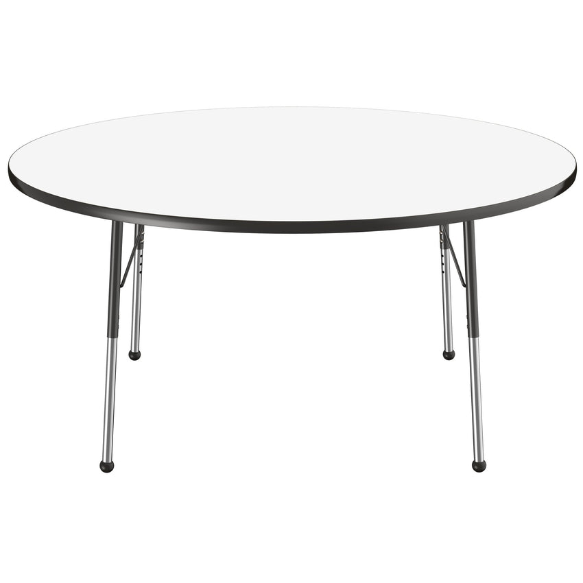 FDP 60" Round Dry - Erase Activity Table with Adjustable Standard Ball Glide Legs (FDP - 10201 - XX) - SchoolOutlet