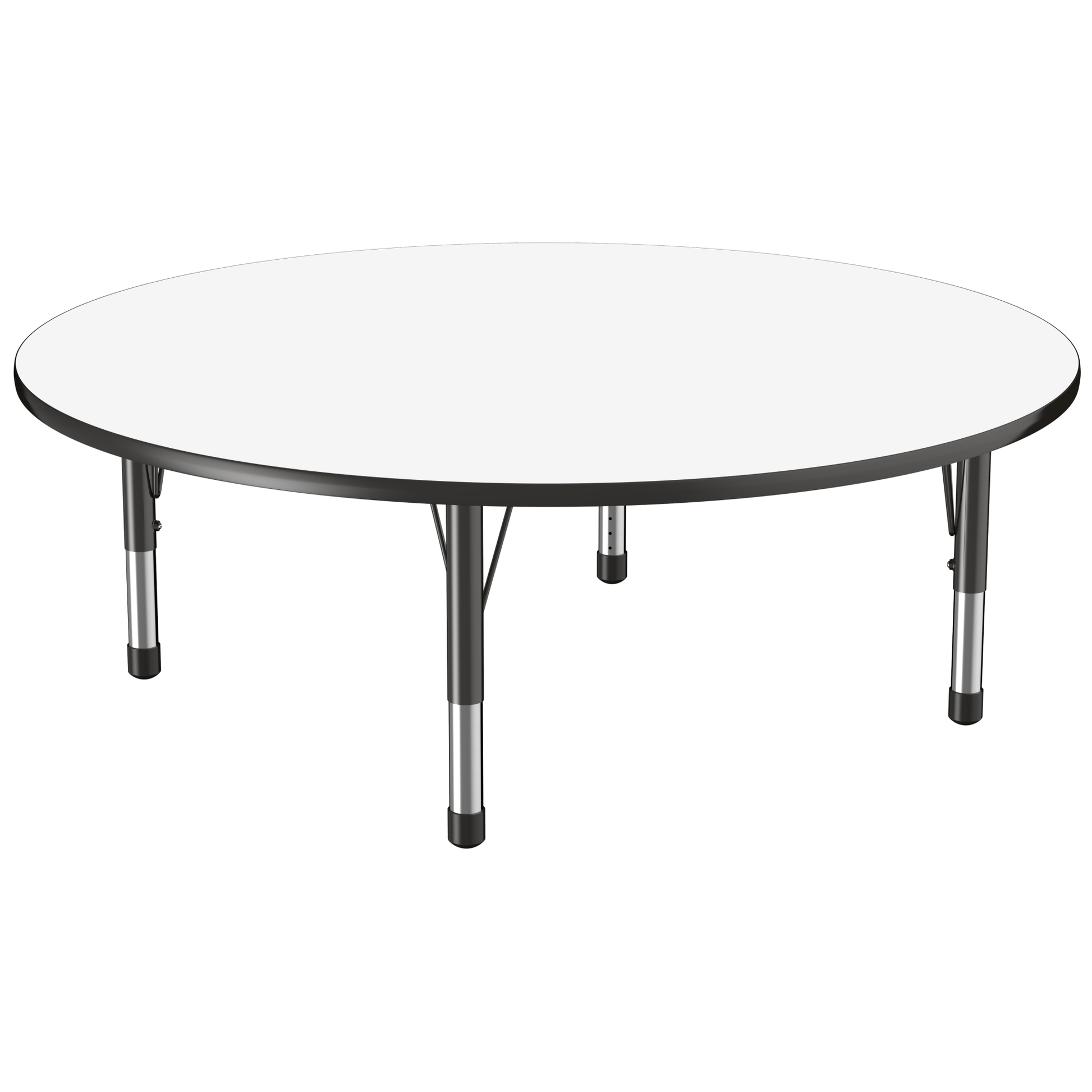 FDP 60" Round Dry - Erase Activity Table with Adjustable Chunky Legs (FDP - 10202 - XX) - SchoolOutlet