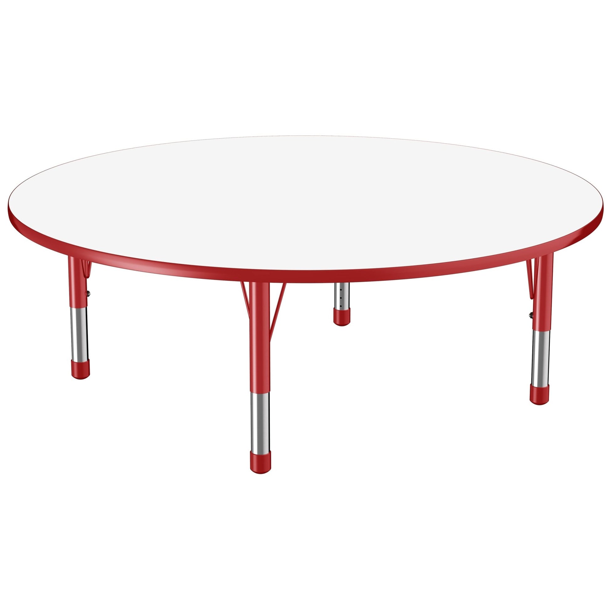 FDP 60" Round Dry - Erase Activity Table with Adjustable Chunky Legs (FDP - 10202 - XX) - SchoolOutlet