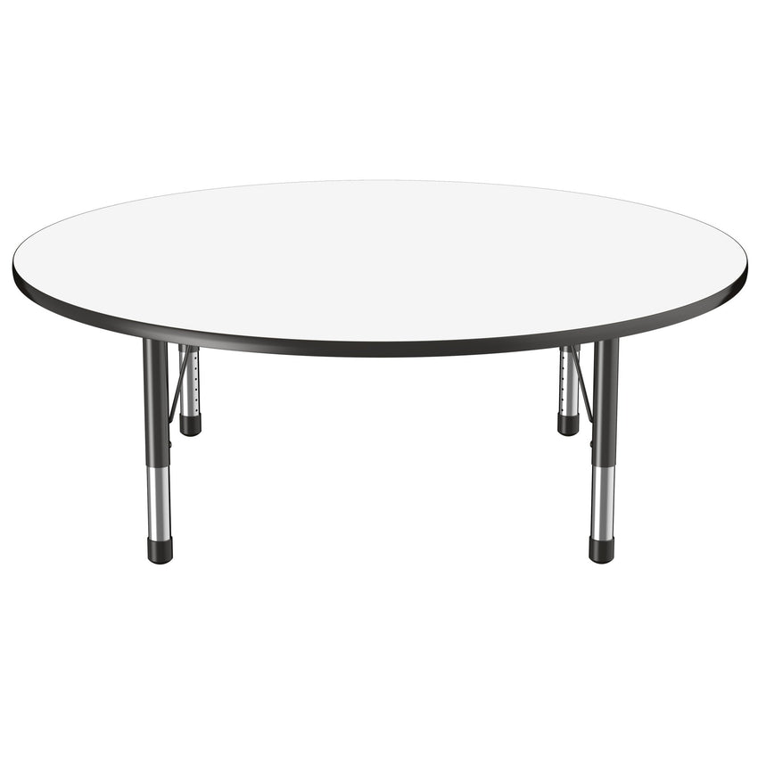 FDP 60" Round Dry - Erase Activity Table with Adjustable Chunky Legs (FDP - 10202 - XX) - SchoolOutlet
