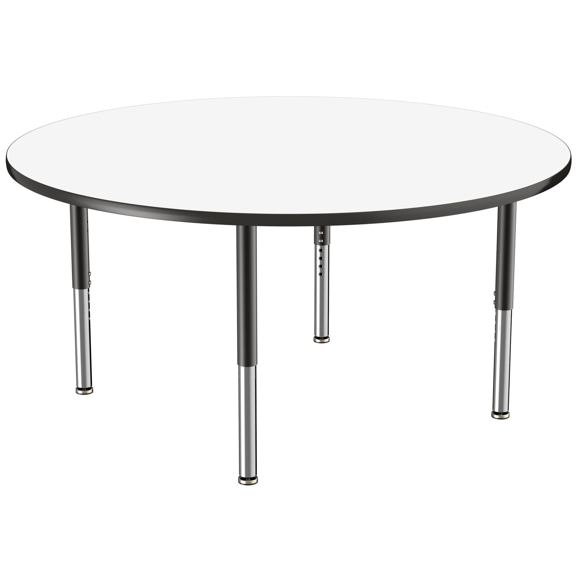 FDP 60" Round Dry - Erase Activity Table with Adjustable Super Legs (FDP - 10203 - XX) - SchoolOutlet