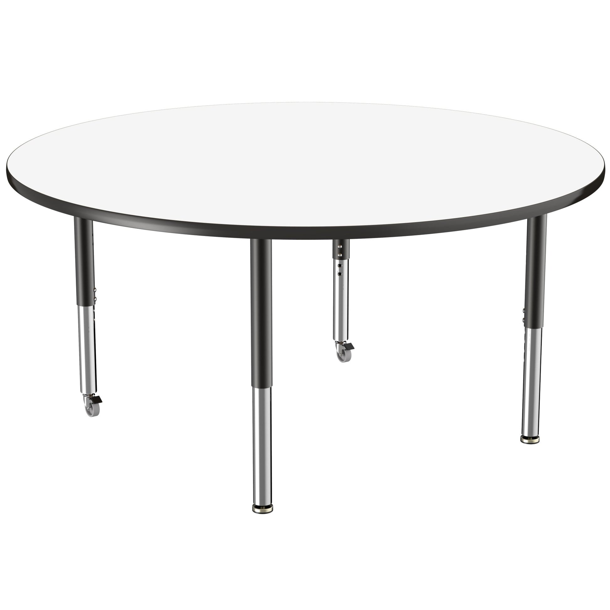 FDP 60" Round Dry - Erase Activity Table with Adjustable Super Legs (FDP - 10203 - XX) - SchoolOutlet