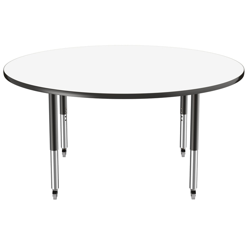 FDP 60" Round Dry - Erase Activity Table with Adjustable Super Legs (FDP - 10203 - XX) - SchoolOutlet