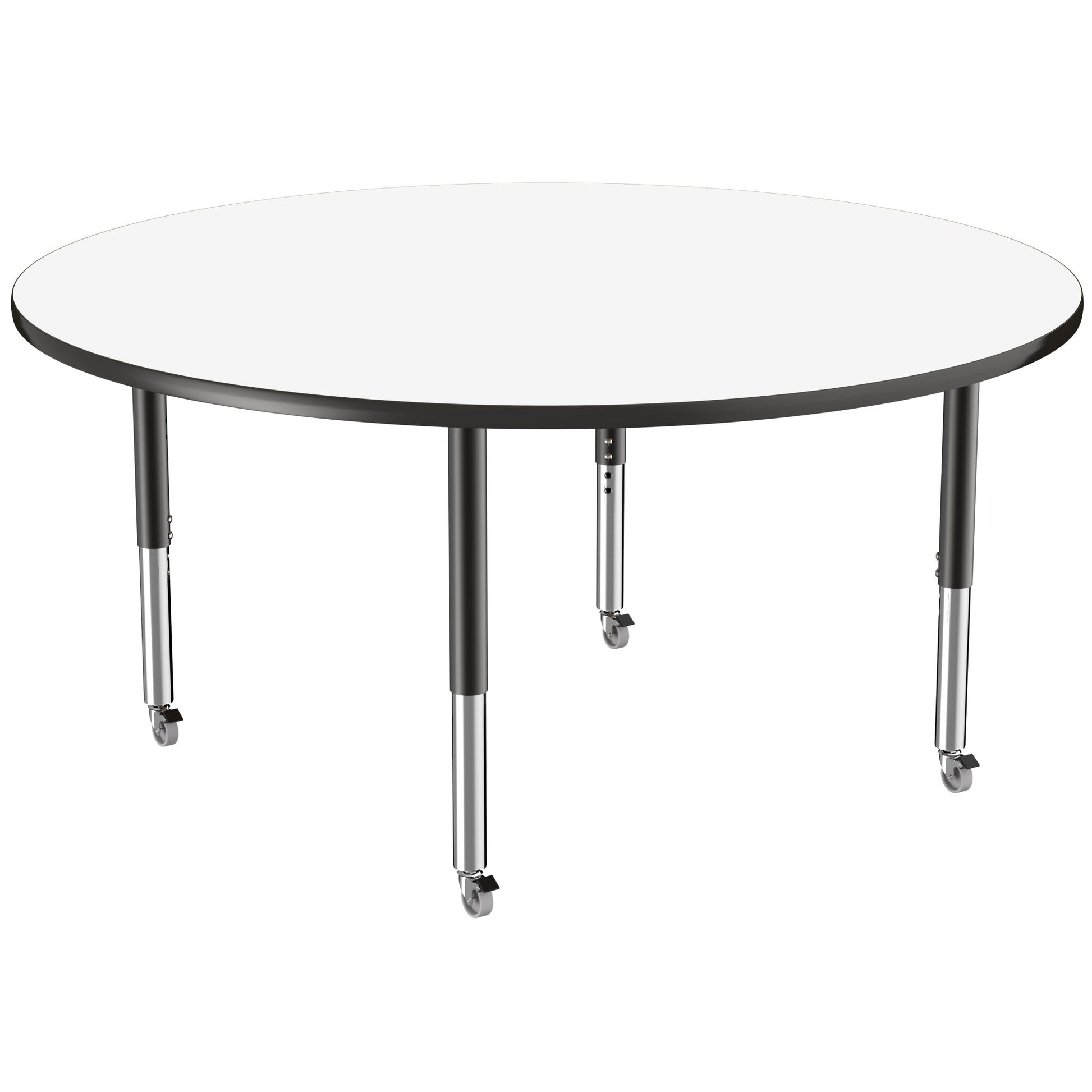 FDP 60" Round Dry - Erase Activity Table with Adjustable Super Legs (FDP - 10203 - XX) - SchoolOutlet