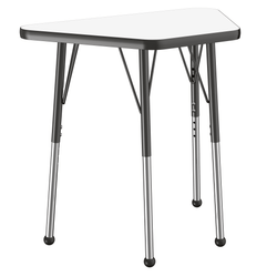 FDP 18" x 30" Trapezoid Dry-Erase Activity Table with Adjustable Standard Ball Glide Legs (FDP-10216-XX)