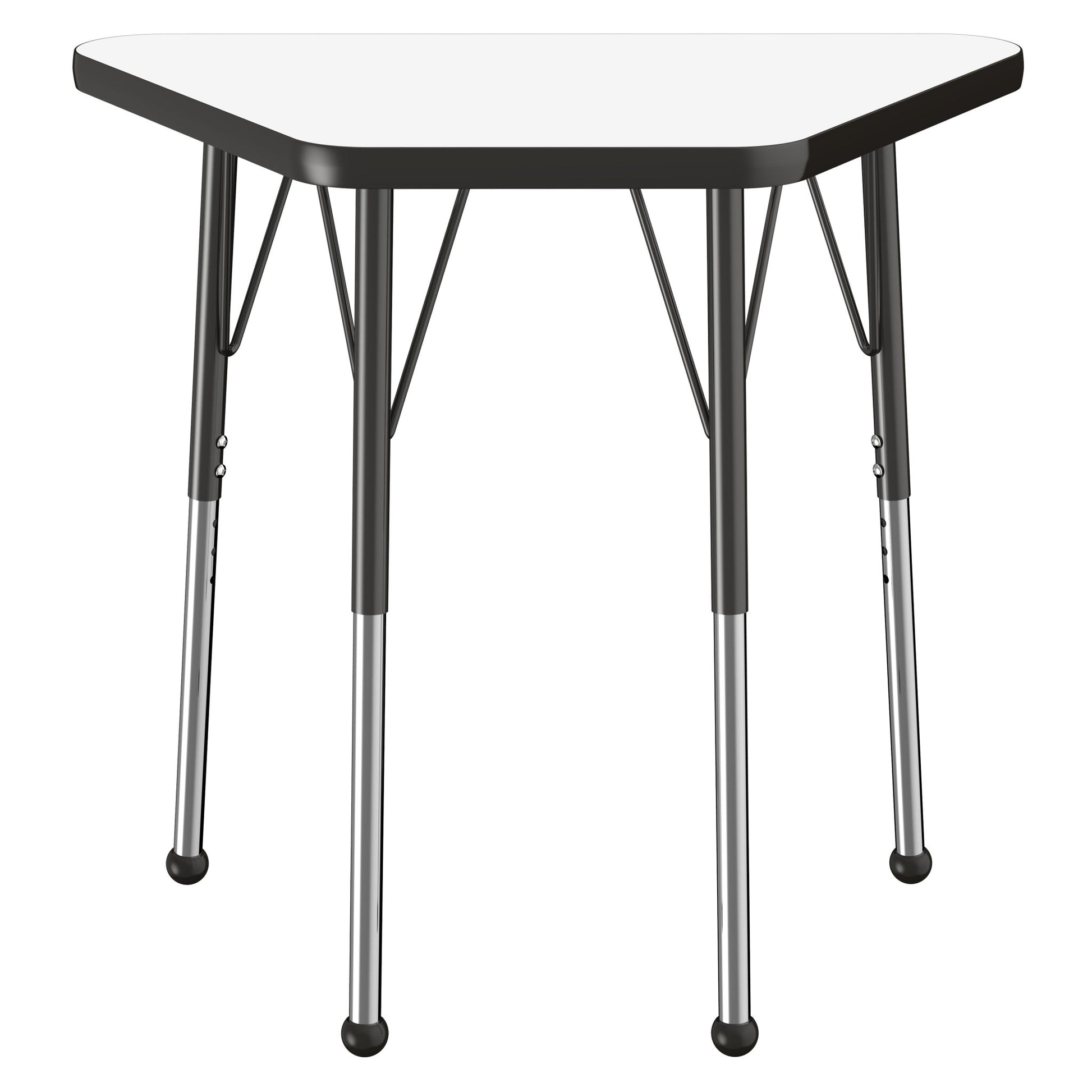 FDP 18" x 30" Trapezoid Dry - Erase Activity Table with Adjustable Standard Ball Glide Legs (FDP - 10216 - XX) - SchoolOutlet
