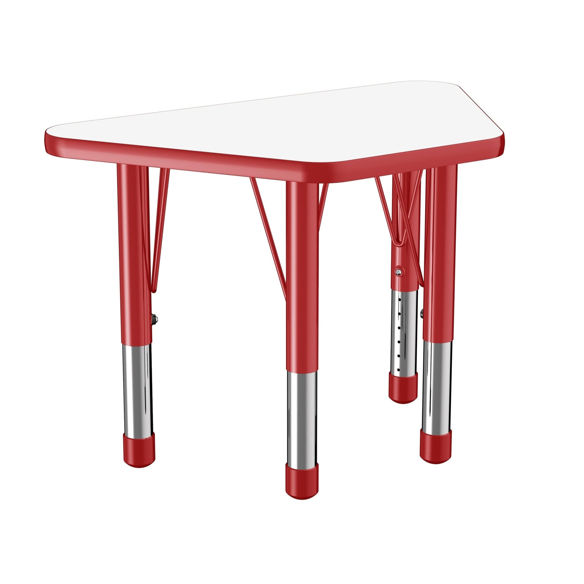 FDP 18" x 30" Trapezoid Dry - Erase Activity Table with Adjustable Chunky Legs (FDP - 10217 - XX) - SchoolOutlet
