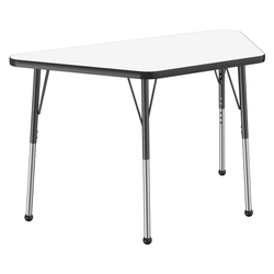 FDP 24" x 48" Trapezoid Dry-Erase Activity Table with Adjustable Standard Ball Glide Legs (FDP-10219-XX)