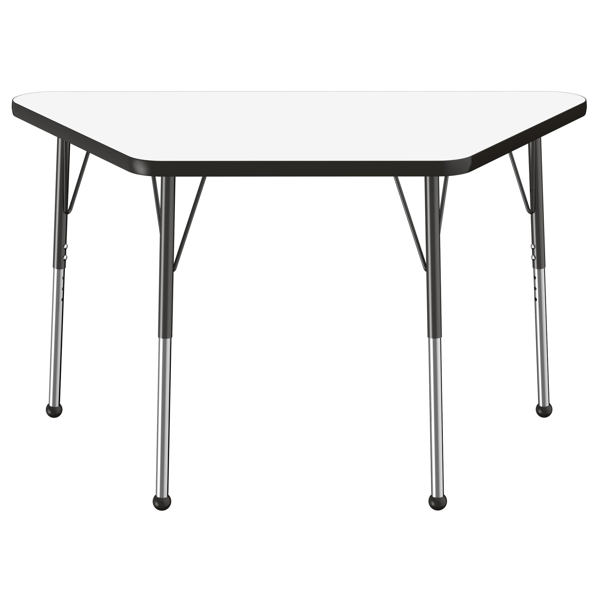 FDP 24" x 48" Trapezoid Dry - Erase Activity Table with Adjustable Standard Ball Glide Legs (FDP - 10219 - XX) - SchoolOutlet