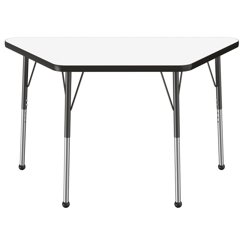FDP 24" x 48" Trapezoid Dry - Erase Activity Table with Adjustable Standard Ball Glide Legs (FDP - 10219 - XX) - SchoolOutlet