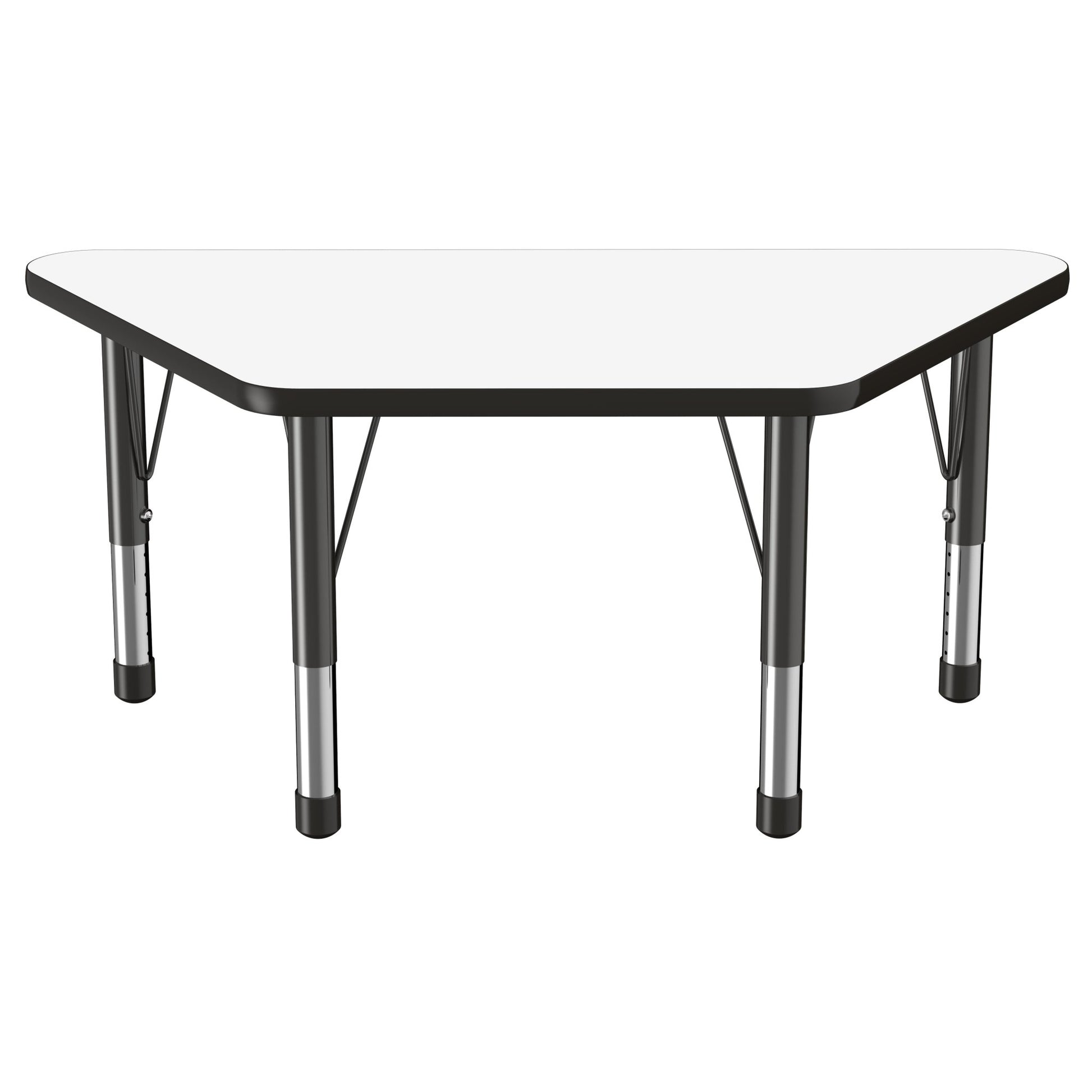FDP 24" x 48" Trapezoid Dry - Erase Activity Table with Adjustable Chunky Legs (FDP - 10220 - XX) - SchoolOutlet