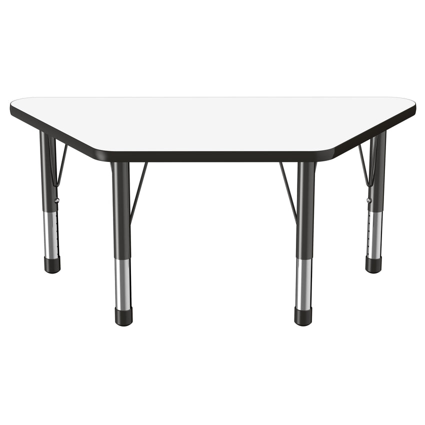 FDP 24" x 48" Trapezoid Dry - Erase Activity Table with Adjustable Chunky Legs (FDP - 10220 - XX) - SchoolOutlet
