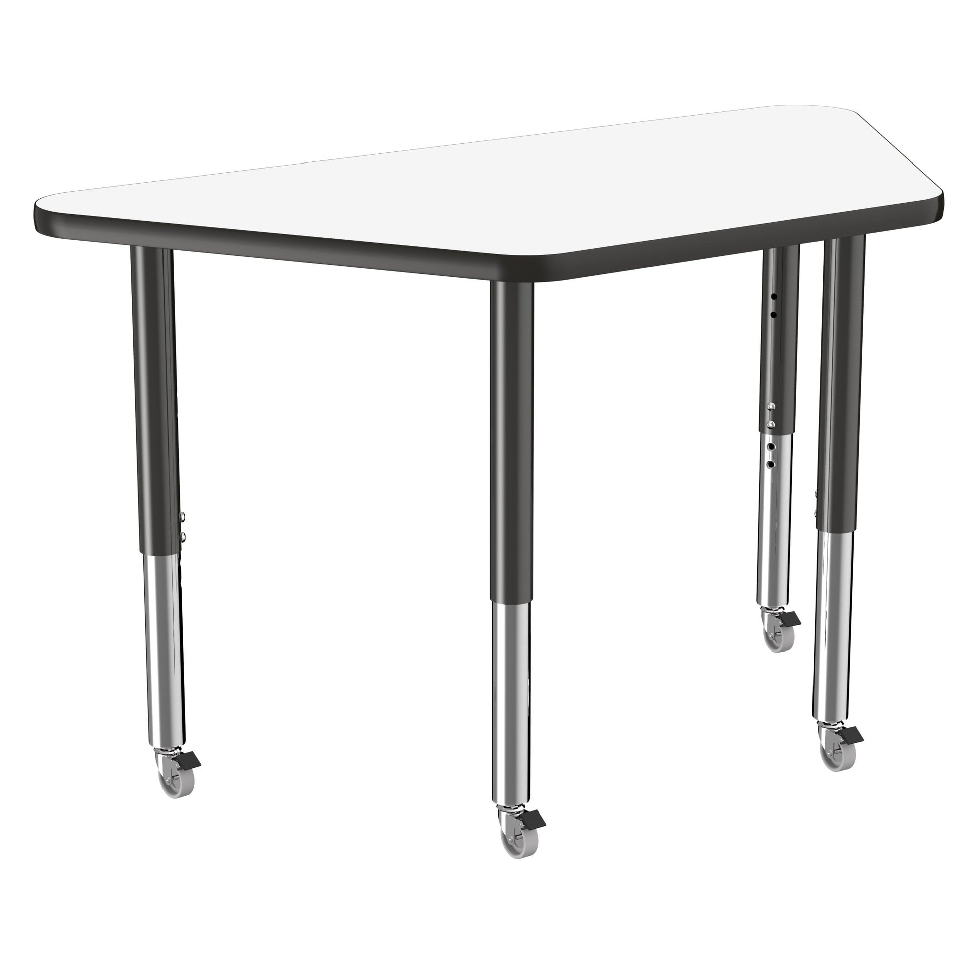 FDP 24" x 48" Trapezoid Dry - Erase Activity Table with Adjustable Super Legs (FDP - 10221 - XX) - SchoolOutlet