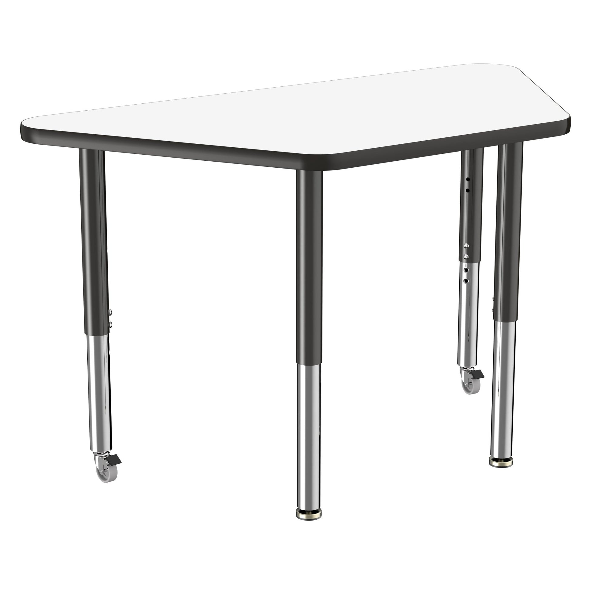 FDP 24" x 48" Trapezoid Dry - Erase Activity Table with Adjustable Super Legs (FDP - 10221 - XX) - SchoolOutlet