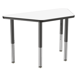 FDP 24" x 48" Trapezoid Dry-Erase Activity Table with Adjustable Super Legs (FDP-10221-XX)