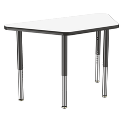 FDP 24" x 48" Trapezoid Dry-Erase Activity Table with Adjustable Super Legs (FDP-10221-XX)