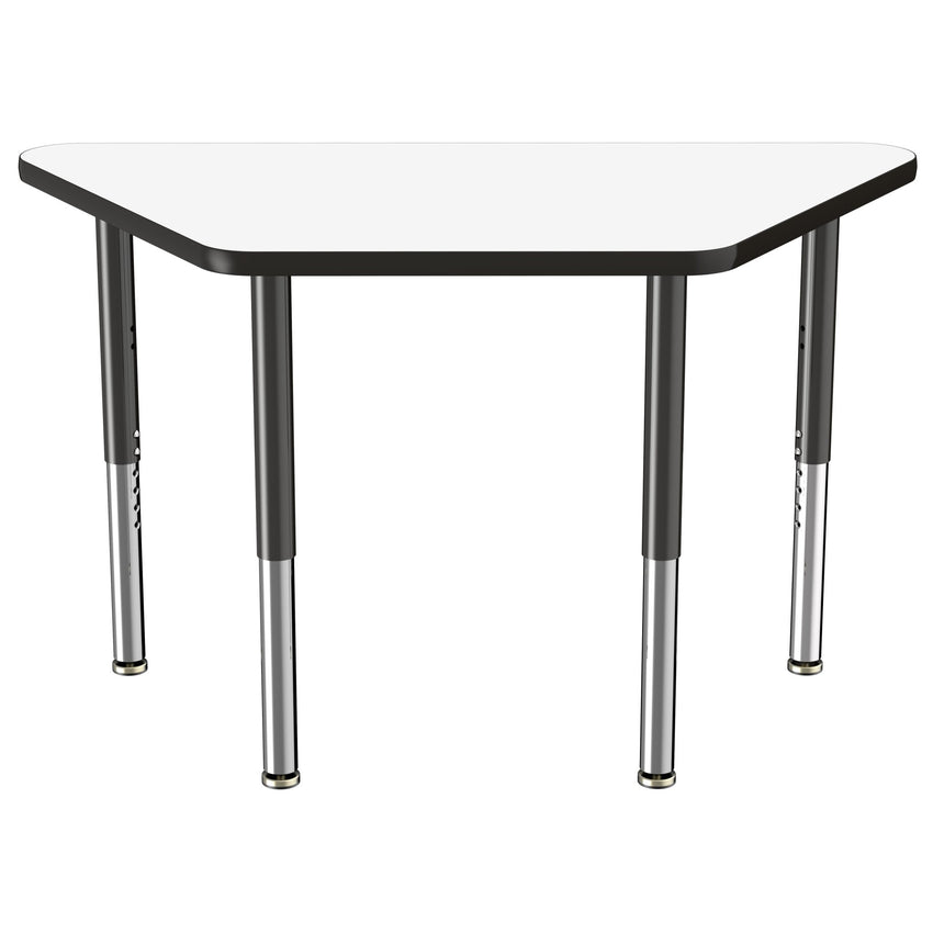 FDP 24" x 48" Trapezoid Dry - Erase Activity Table with Adjustable Super Legs (FDP - 10221 - XX) - SchoolOutlet