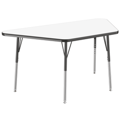 FDP 30" x 60" Trapezoid Dry-Erase Activity Table with Adjustable Standard Swivel Glide Legs (FDP-10222-XX)