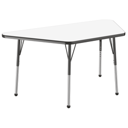 FDP 30" x 60" Trapezoid Dry-Erase Activity Table with Adjustable Standard Ball Glide Legs (FDP-10223-XX)