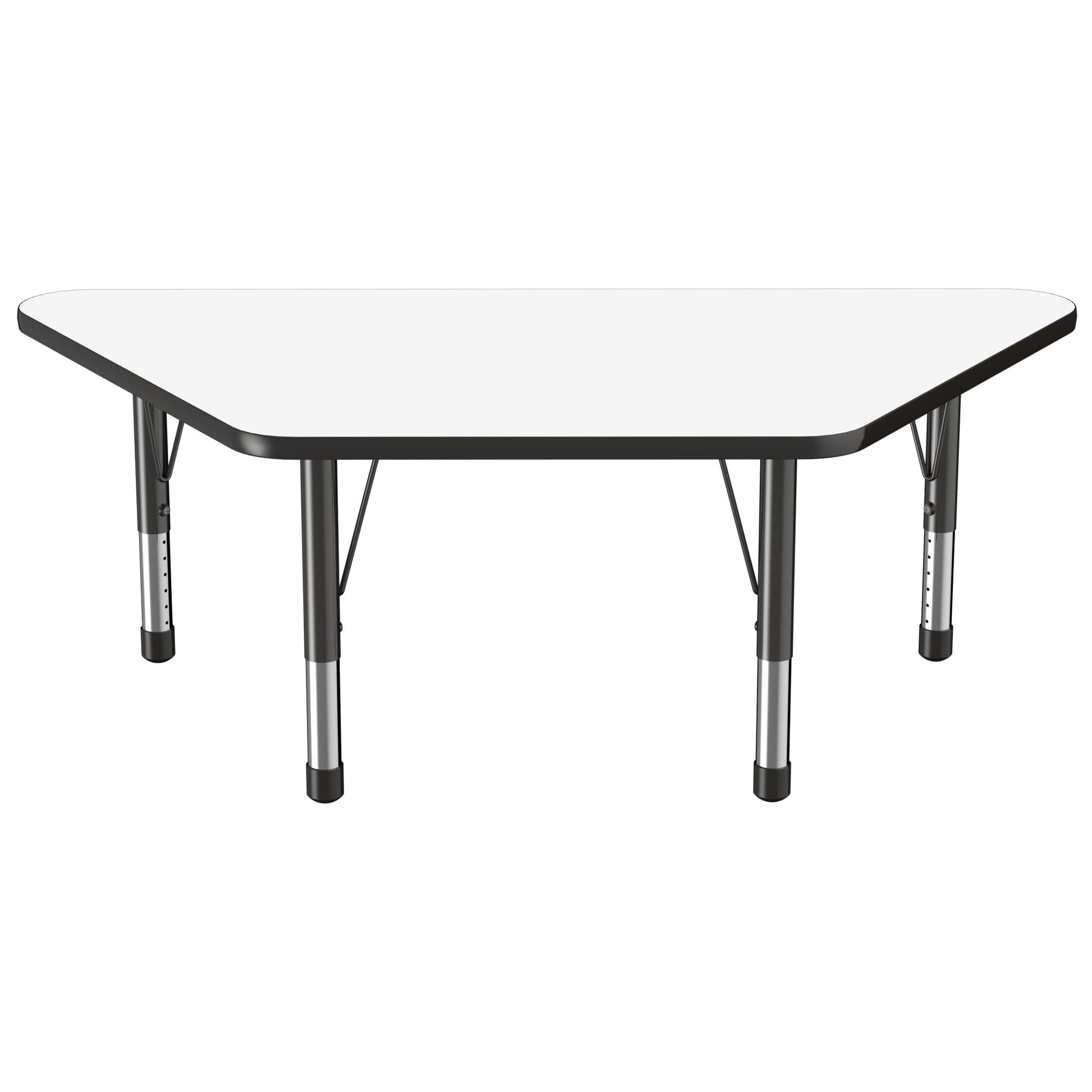FDP 30" x 60" Trapezoid Dry - Erase Activity Table with Adjustable Chunky Legs (FDP - 10224 - XX) - SchoolOutlet