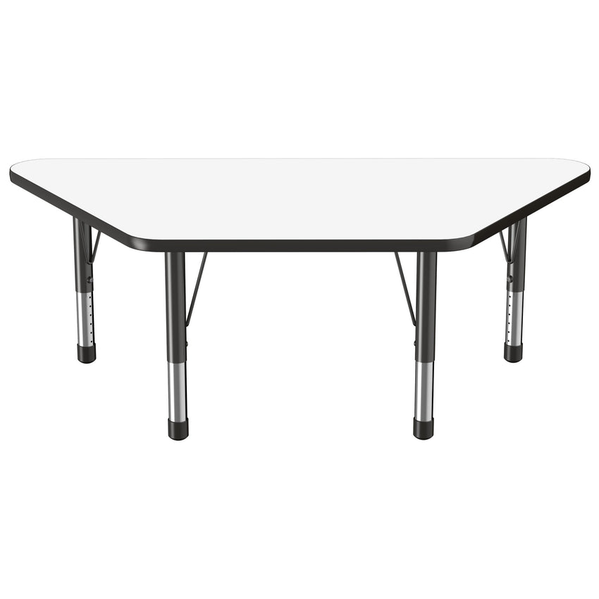 FDP 30" x 60" Trapezoid Dry - Erase Activity Table with Adjustable Chunky Legs (FDP - 10224 - XX) - SchoolOutlet