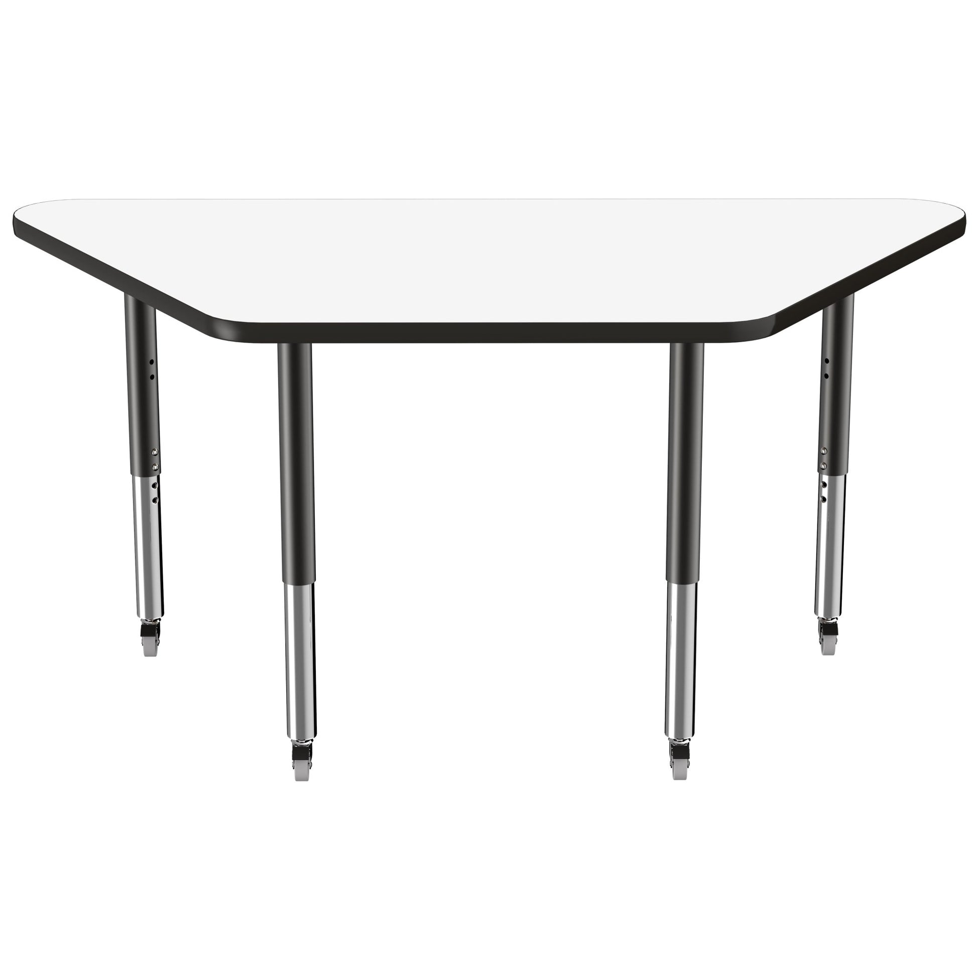 FDP 30" x 60" Trapezoid Dry - Erase Activity Table with Adjustable Super Legs (FDP - 10225 - XX) - SchoolOutlet