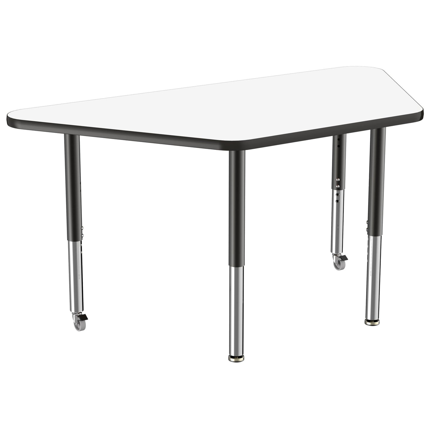 FDP 30" x 60" Trapezoid Dry - Erase Activity Table with Adjustable Super Legs (FDP - 10225 - XX) - SchoolOutlet