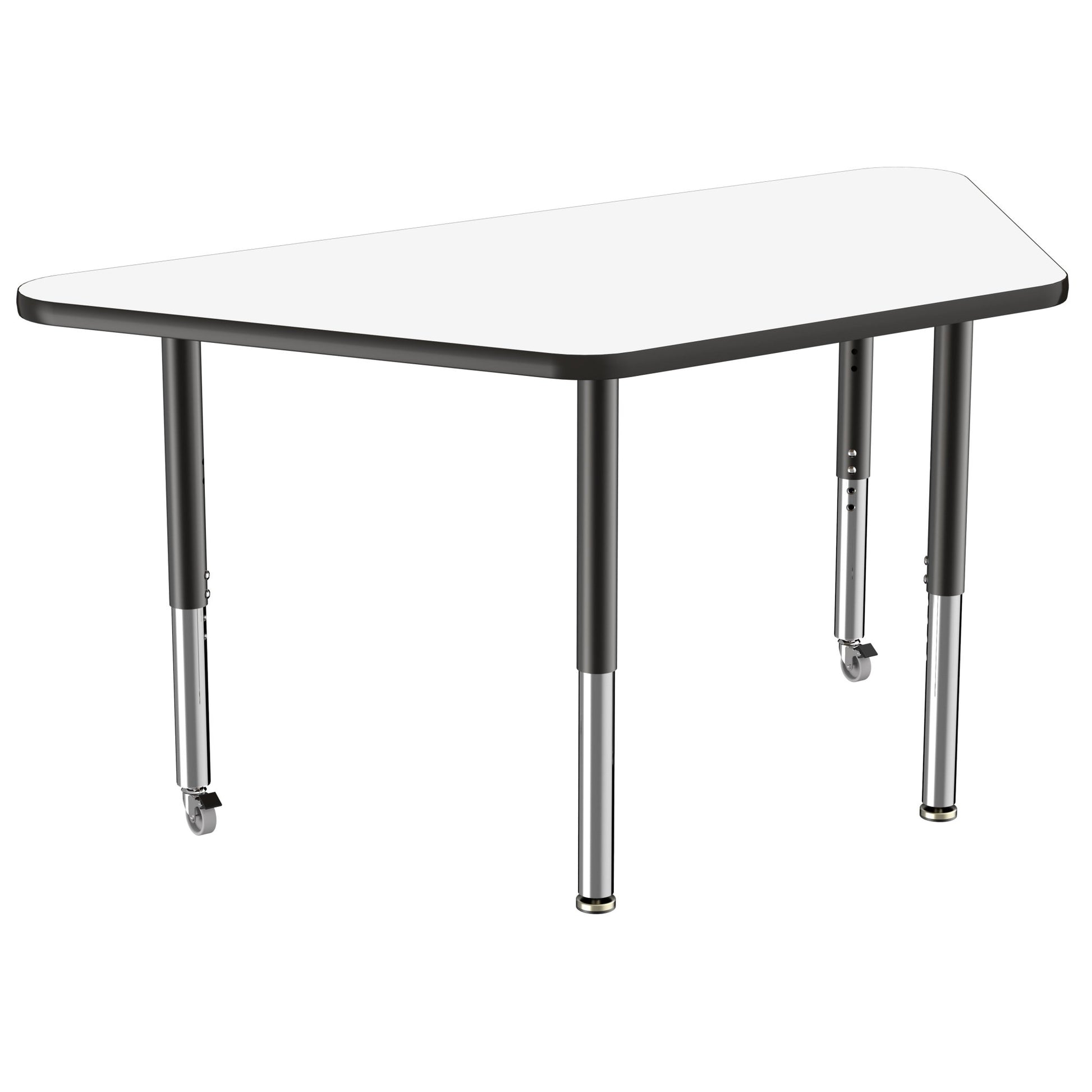 FDP 30" x 60" Trapezoid Dry - Erase Activity Table with Adjustable Super Legs (FDP - 10225 - XX) - SchoolOutlet