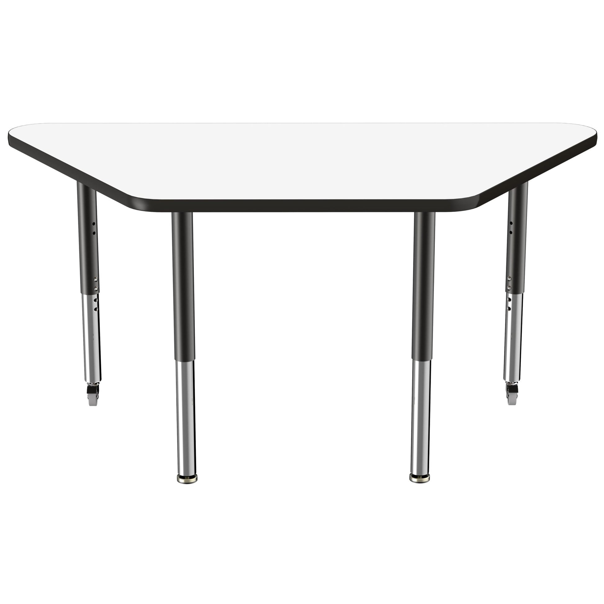 FDP 30" x 60" Trapezoid Dry - Erase Activity Table with Adjustable Super Legs (FDP - 10225 - XX) - SchoolOutlet