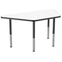 FDP 30" x 60" Trapezoid Dry-Erase Activity Table with Adjustable Super Legs (FDP-10225-XX)
