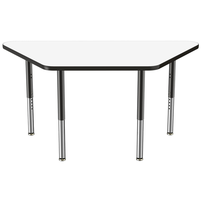 FDP 30" x 60" Trapezoid Dry - Erase Activity Table with Adjustable Super Legs (FDP - 10225 - XX) - SchoolOutlet
