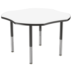 FDP 48" x 48" Clover Dry-Erase Activity Table with Adjustable Super Legs (FDP-10236-XX)