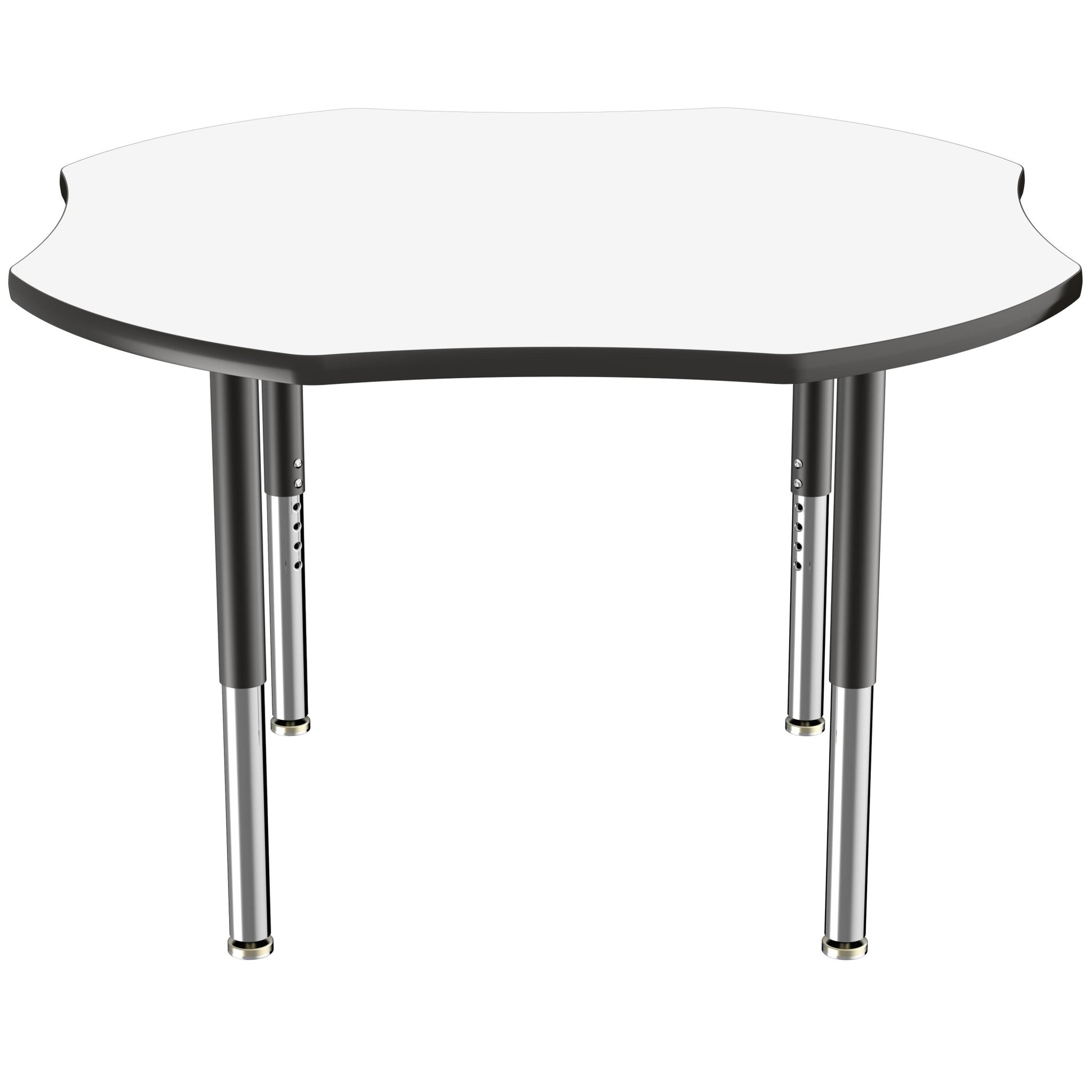 FDP 48" x 48" Clover Dry - Erase Activity Table with Adjustable Super Legs (FDP - 10236 - XX) - SchoolOutlet