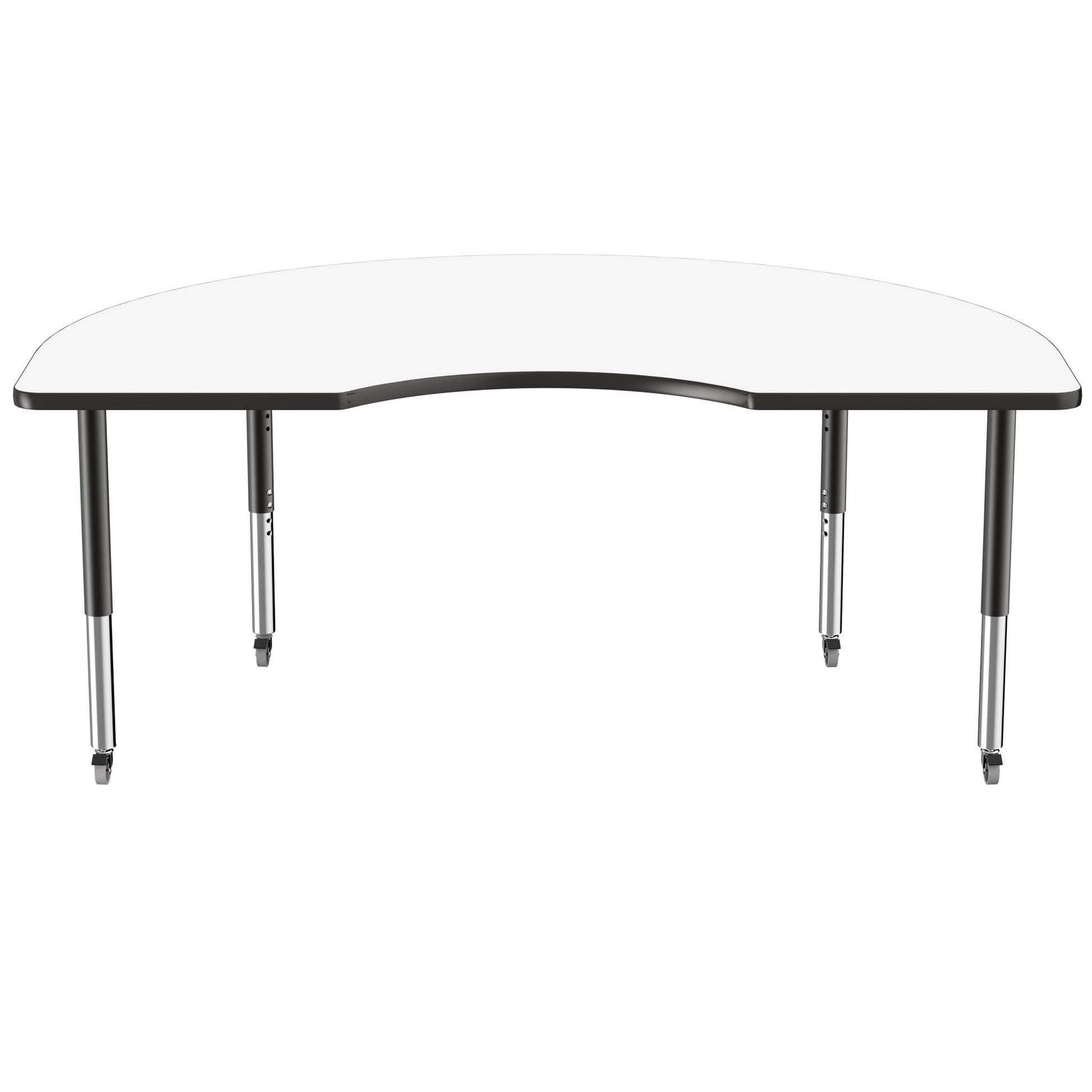 FDP 48" x 72" Kidney Dry - Erase Activity Table with Adjustable Super Legs (FDP - 10240 - XX) - SchoolOutlet