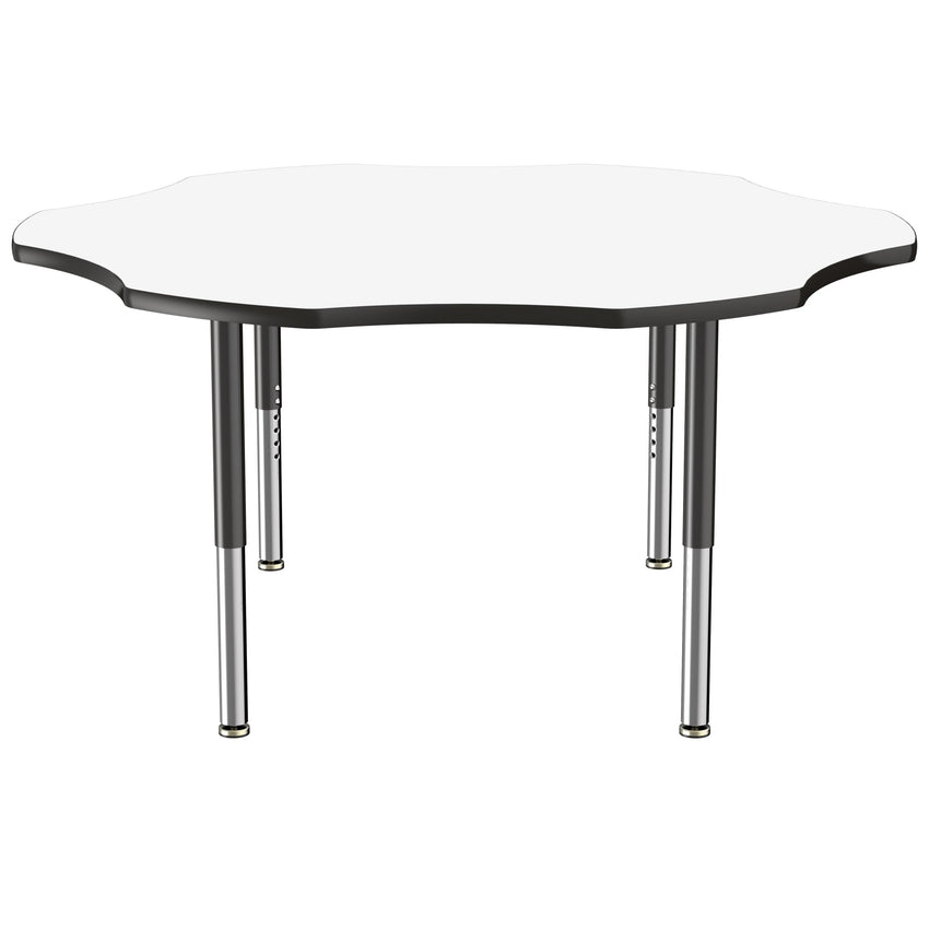 FDP 60" x 60" Flower Dry - Erase Activity Table with Adjustable Super Legs (FDP - 10244 - XX) - SchoolOutlet