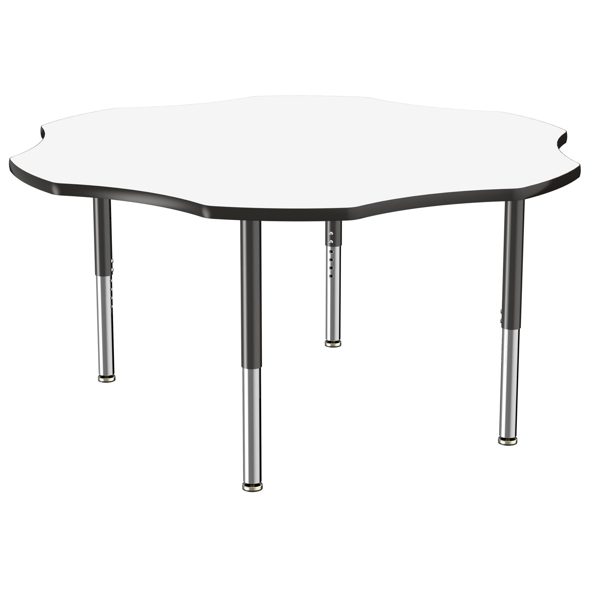 FDP 60" x 60" Flower Dry - Erase Activity Table with Adjustable Super Legs (FDP - 10244 - XX) - SchoolOutlet