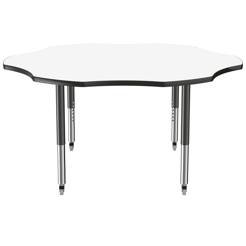 FDP 60" x 60" Flower Dry - Erase Activity Table with Adjustable Super Legs (FDP - 10244 - XX) - SchoolOutlet