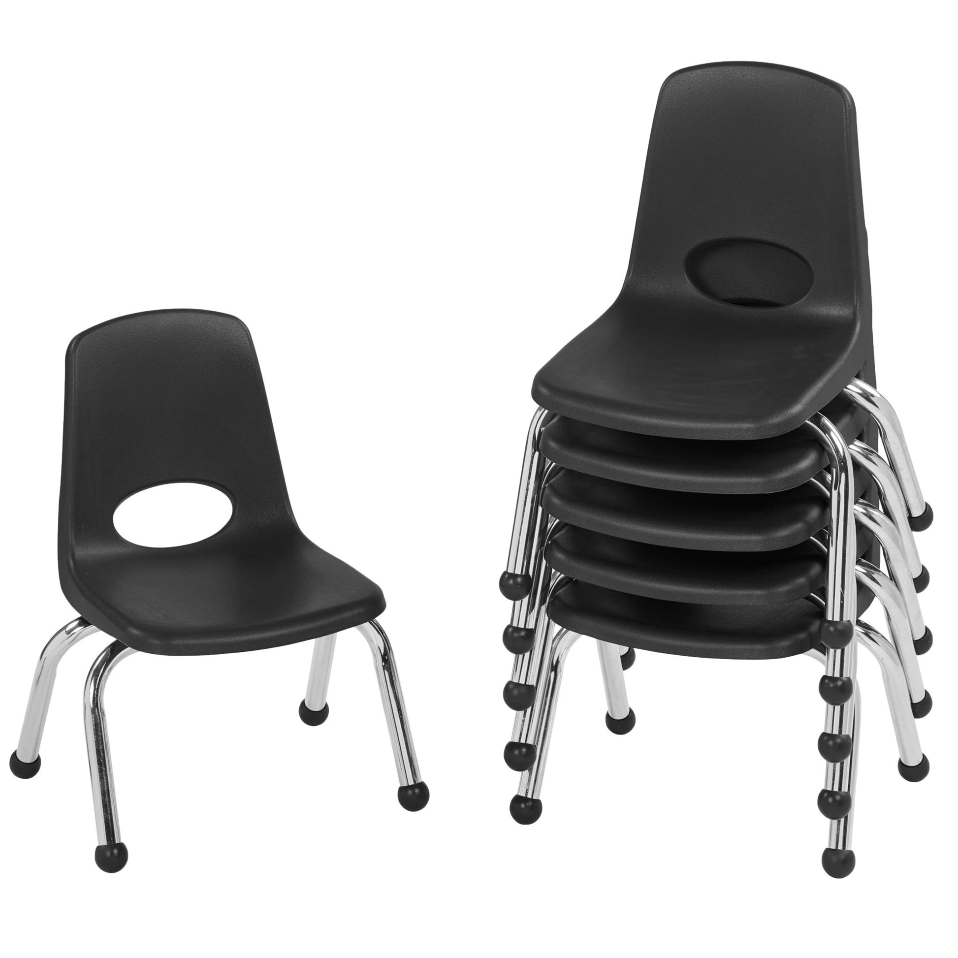 FDP Stackable School Chair, Chrome Legs, Ball Glide - 10" Seat Height (FDP - 10355) - SchoolOutlet