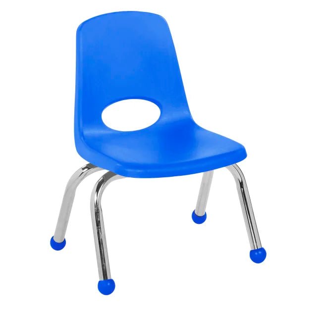 FDP Stackable School Chair, Chrome Legs, Ball Glide - 10" Seat Height (FDP - 10355) - SchoolOutlet