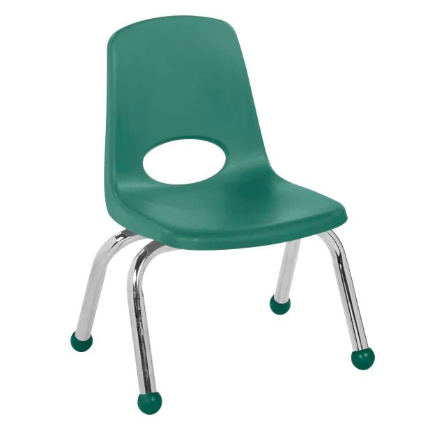 FDP Stackable School Chair, Chrome Legs, Ball Glide - 10" Seat Height (FDP - 10355) - SchoolOutlet