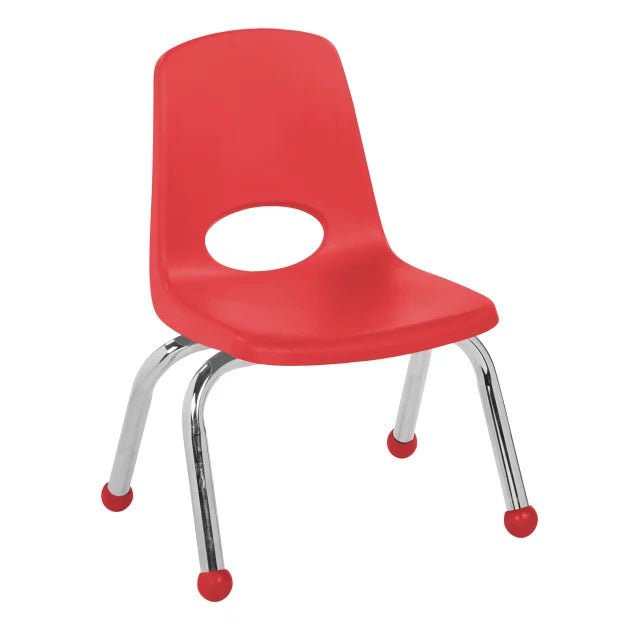 FDP Stackable School Chair, Chrome Legs, Ball Glide - 10" Seat Height (FDP - 10355) - SchoolOutlet