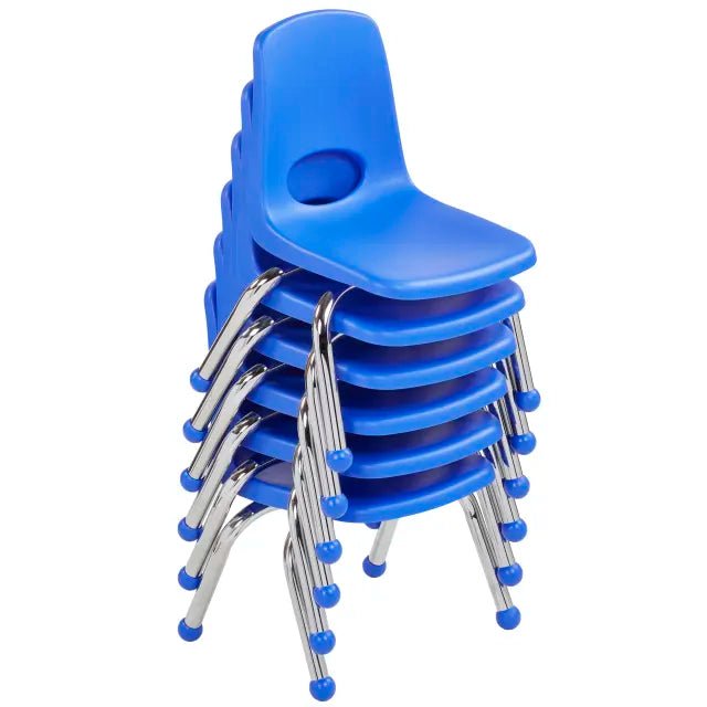 FDP Stackable School Chair, Chrome Legs, Ball Glide - 10" Seat Height (FDP - 10355) - SchoolOutlet