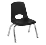 FDP Stackable School Chair, Chrome Legs, Swivel Glide - 10