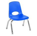 FDP Stackable School Chair, Chrome Legs, Swivel Glide - 10